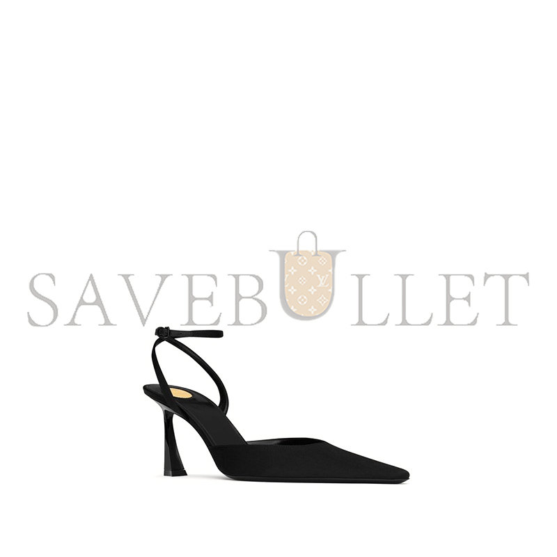 Y*L aimÉe slingback pumps in satin crepe 8101219qnao1000